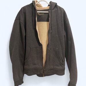 Grey Oversized zip up Hoodie